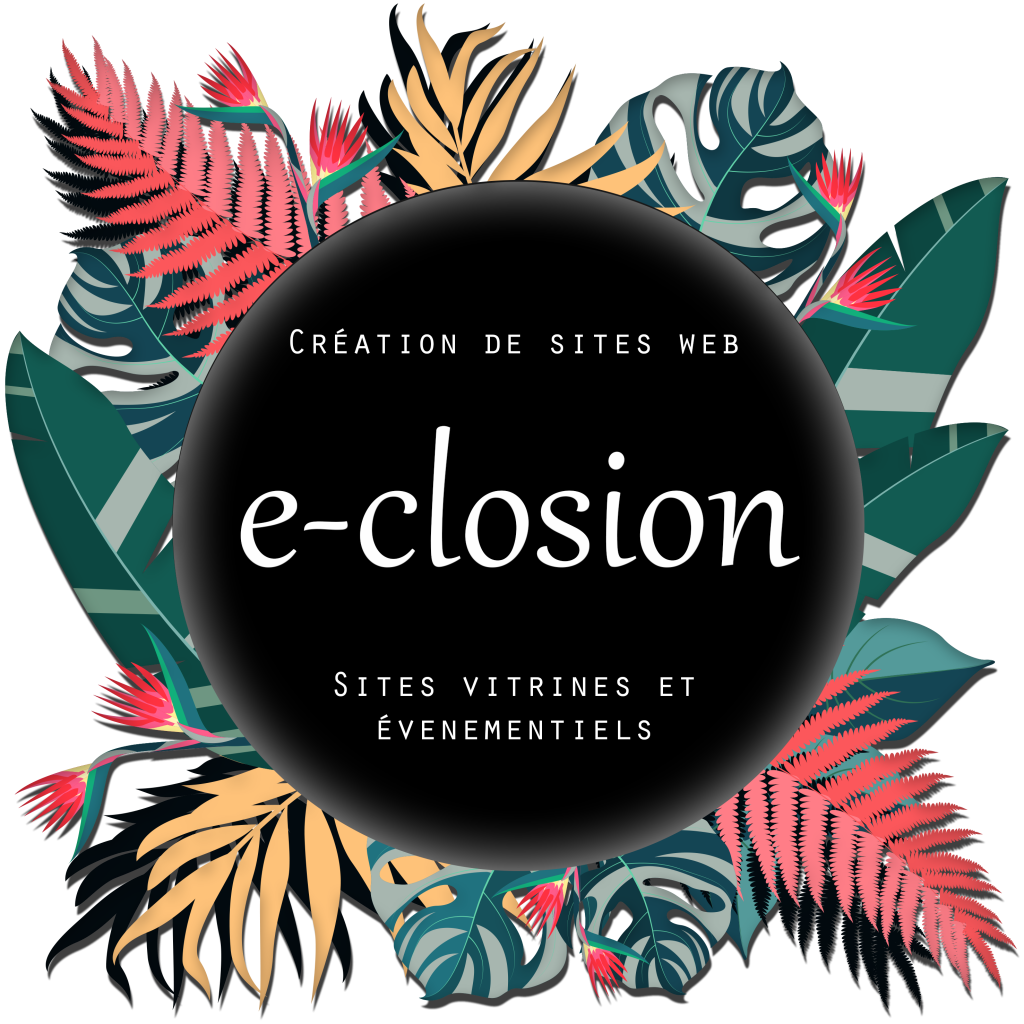 logo E-CLOSION webdesign accueil et prendre rdv