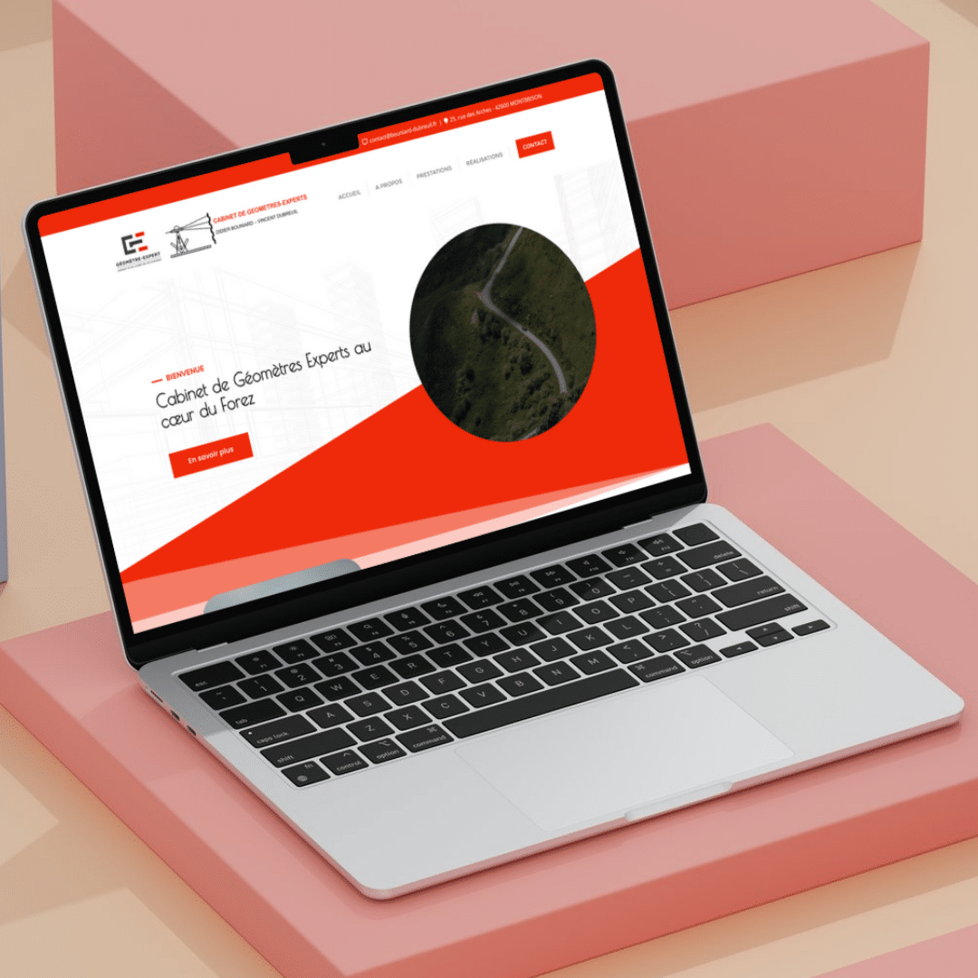 cabinet géomètres experts Bouniard-Dubreuil site internet réalisation E-CLOSION webdesign